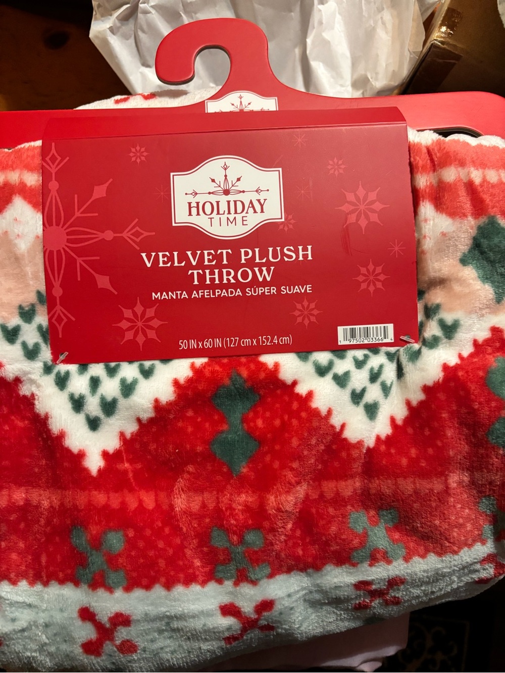 Christmas Velvet Throw Plush Blanket